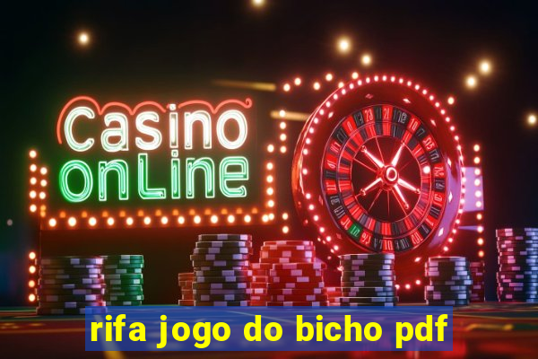 rifa jogo do bicho pdf